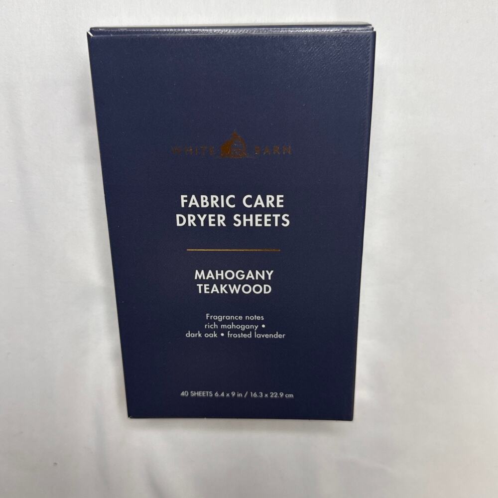 Bath and Body Works Mahogany Teakwood - Fabric Care Dryer Sheets 40ct